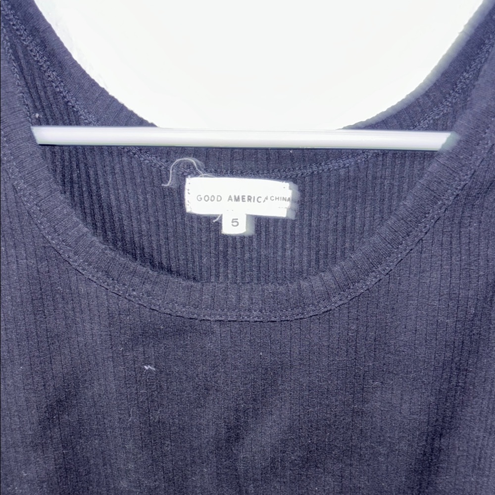 Black Ribbed Tank Top - Picture 2 of 2